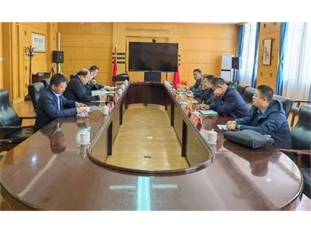 公司领导与达茂旗领导进行会谈